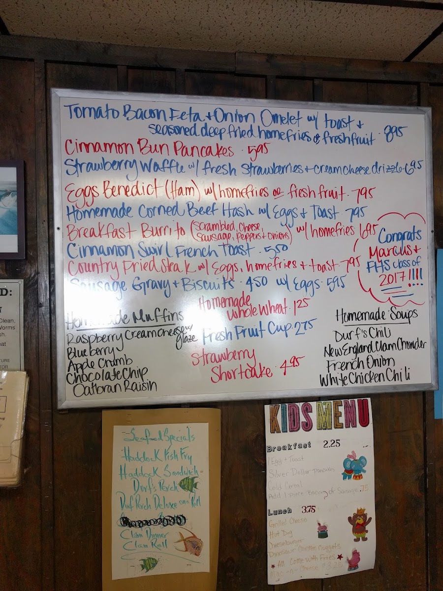 Menu Durf's Family Restaurant-7